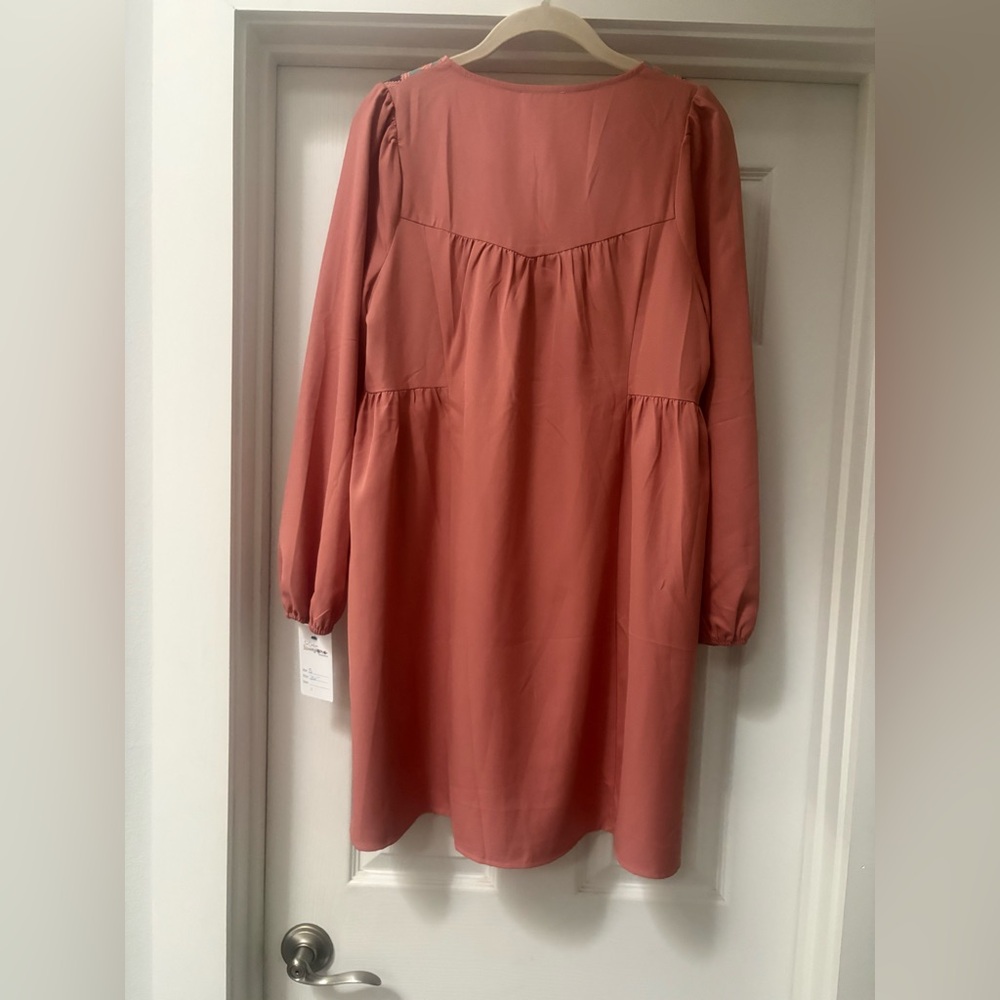 Umgee Coral Midi Dress with Multicolor Pattern - Picture 4 of 12
